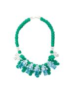 Ek Thongprasert Stone Embellished Necklace, Women's, Green, Silicone
