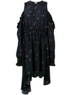 Magda Butrym - Funchal Printed Dress - Women - Silk - 36, Black, Silk