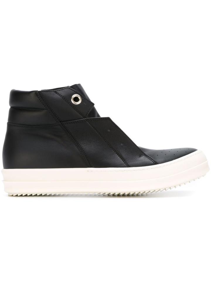 Rick Owens Island Dunk Hi-top Sneakers, Men's, Size: 40, Black, Leather/rubber