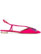 Aquazzura 'ananas' Summer Ballerinas - Pink & Purple