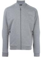 Z Zegna Sweat Bomber Jacket, Men's, Size: Large, Grey, Cotton