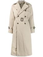 Katharine Hamnett London Double Breasted Trench Coat - Neutrals