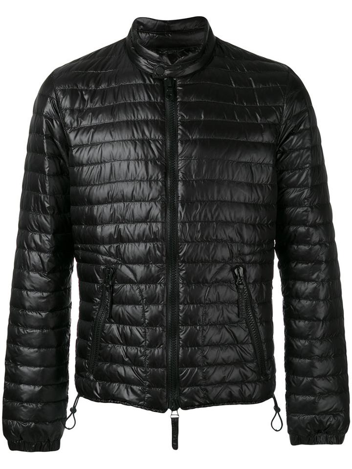 Duvetica Banded Collar Jacket, Men's, Size: 46, Black, Feather Down/polyamide