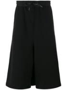 D.gnak Layered Oversized Track Shorts, Men's, Size: 32, Black, Cotton
