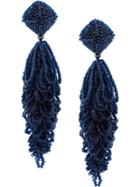 Sachin & Babi Beaded Chandelier Earrings - Blue