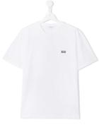 Boss Kids Embroidered Logo T-shirt - White