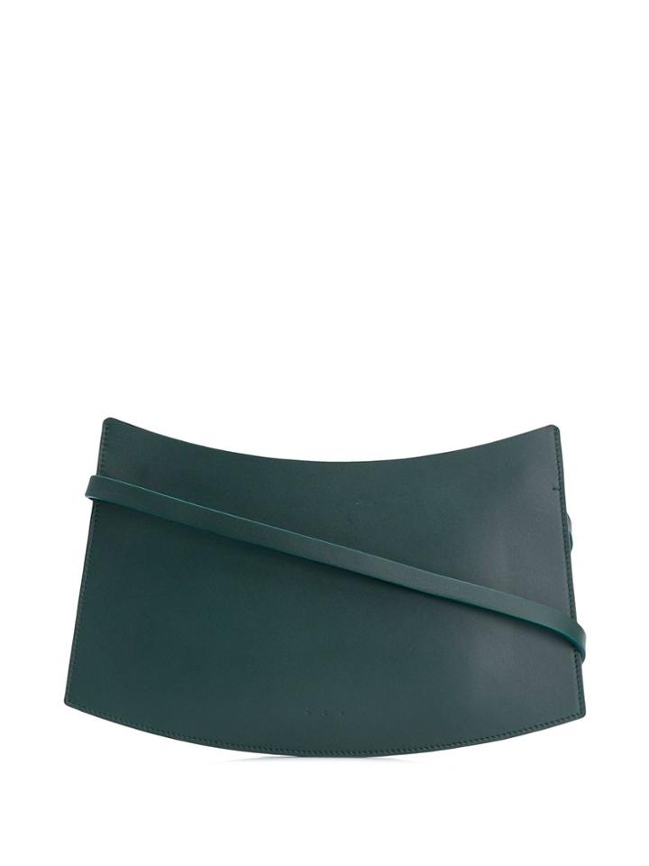 Aesther Ekme Accordion Clutch - Green