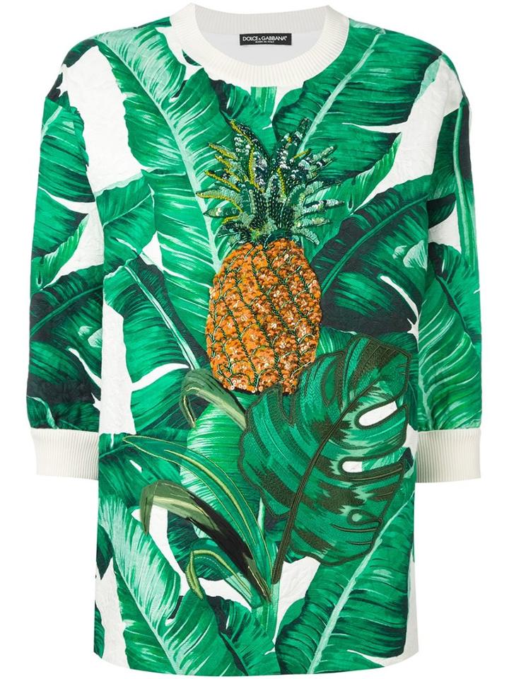 Dolce & Gabbana Embellished Brocade Sweatshirt