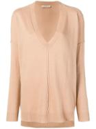 Twin-set Oversized Long-sleeve Sweater - Neutrals