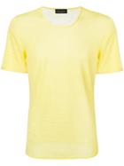 Roberto Collina Crew Neck T-shirt - Yellow & Orange