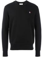 Ami Alexandre Mattiussi Small Logo Crew Neck Sweatshirt, Men's, Size: Medium, Black, Cotton