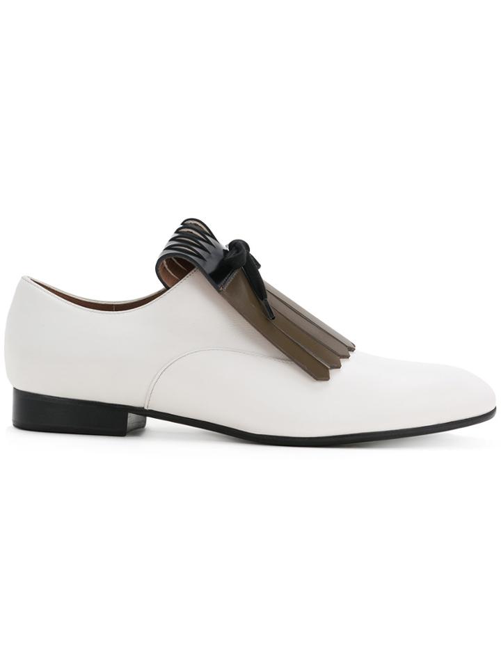 Marni Fringed Loafers - White