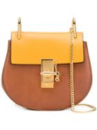 Chloé Drew Shoulder Bag, Women's, Brown, Calf Suede/calf Leather