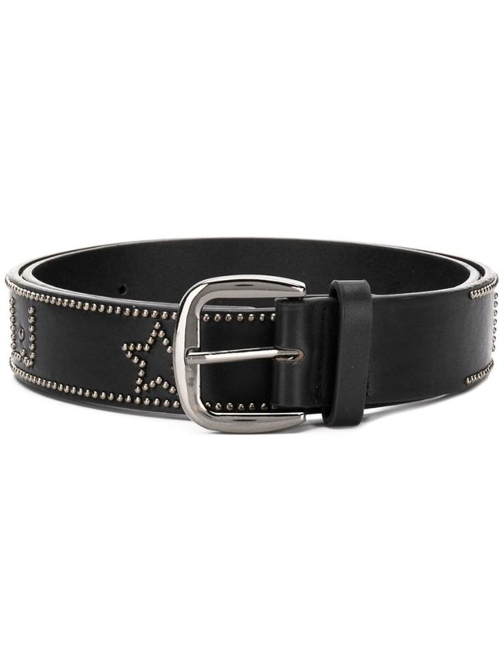 Liu Jo Studded Stars Belt - Black