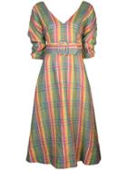 Nicholas Belted Check Dress - Multicolour