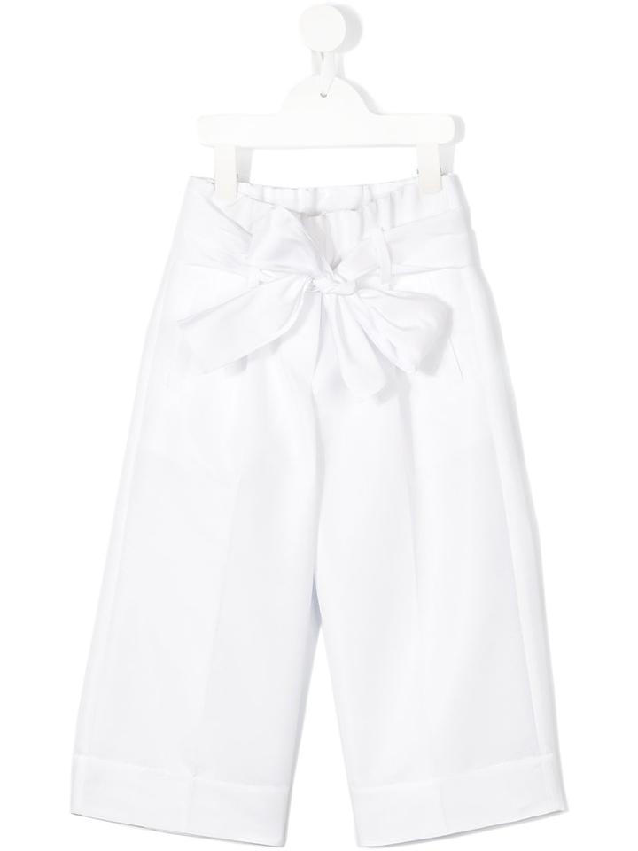 Simonetta Tie Trousers, Girl's, Size: 12 Yrs, White