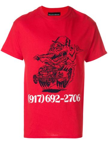 Call Me 917 Printed T-shirt - Red