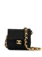 Chanel Pre-owned Cc Logo Mini Shoulder Bag - Black