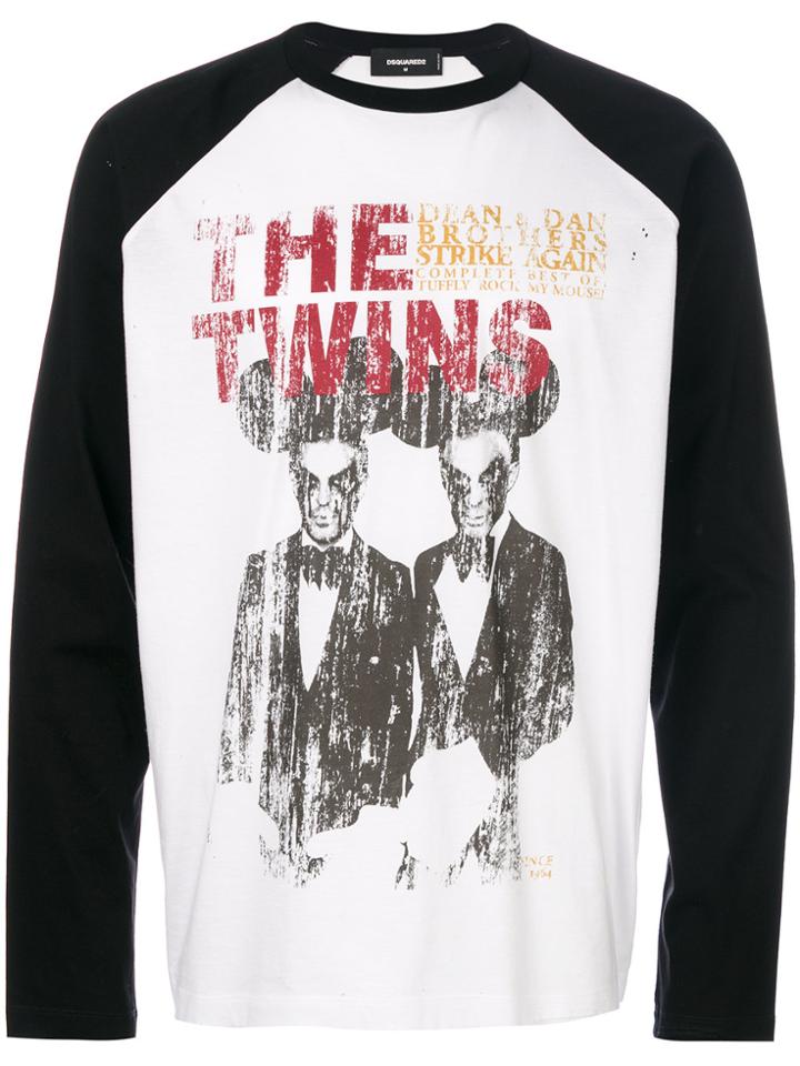 Dsquared2 The Twins Print T-shirt - White