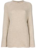 Kristensen Du Nord Rolled Trim Jumper - Nude & Neutrals