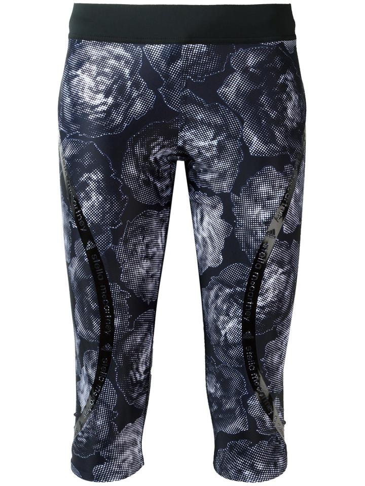 Adidas By Stella Mccartney Cropped Leggings, Women's, Size: Medium, Black, Polyester/spandex/elastane