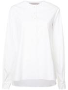 Carolina Herrera Collarless Shirt - White