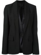 Alexander Wang Tuxedo Layered Blazer, Women's, Size: 4, Black, Polyester/viscose/wool