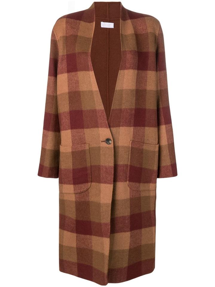 John Elliott Checked Single-breasted Coat - Neutrals