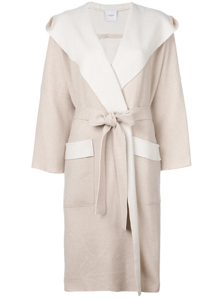 Agnona Tie Waist Cardi-coat - Nude & Neutrals