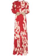 Johanna Ortiz Musica Sagrada Ruffle Maxi Dress - Red