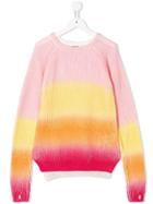 Zadig & Voltaire Kids Teen Multicoloured Knitted Top - Pink