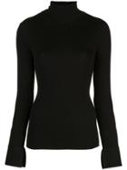 Proenza Schouler Cuffed Rib Turtleneck - Black