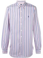 Polo Ralph Lauren Striped Button Down Shirt, Men's, Size: 15 1/2, Pink/purple, Cotton