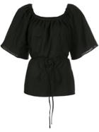 Cityshop Tie Waist Blouse - Black