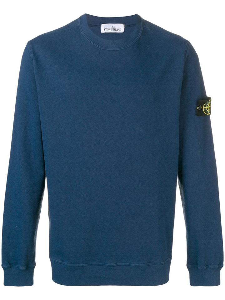 Stone Island Compass Badge Sweatshirt - Blue