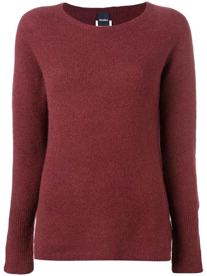 Max Mara Round Neck Jumper - Red