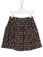 Bonpoint Teen Floral Print Skirt - Black