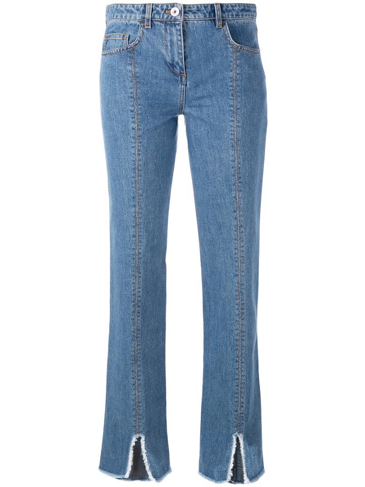 Courrèges Cut Down Jeans, Women's, Size: 36, Blue, Cotton