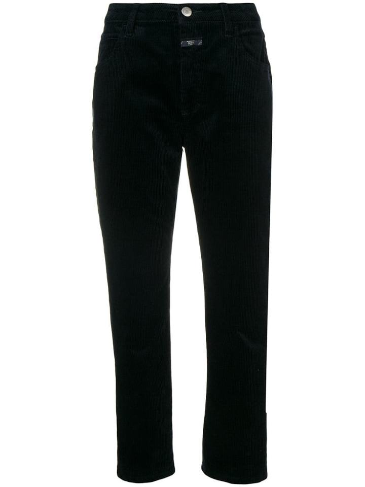 Closed Corduroy Cropped Trousers - Blue