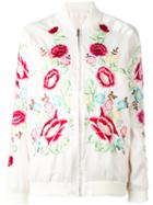 P.a.r.o.s.h. Nylo Reversible Bomber Jacket, Women's, Size: Medium, Nude/neutrals, Polyester