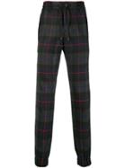 Etro Tartan Pattern Loose Fit Trousers - Blue