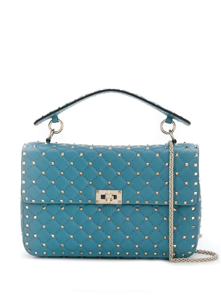 Valentino Valentino Garavani Studded Shoulder Bag - Blue