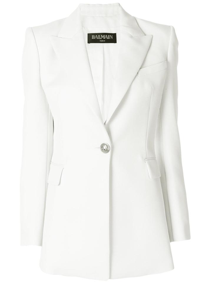 Balmain Classic Single-breasted Blazer - White