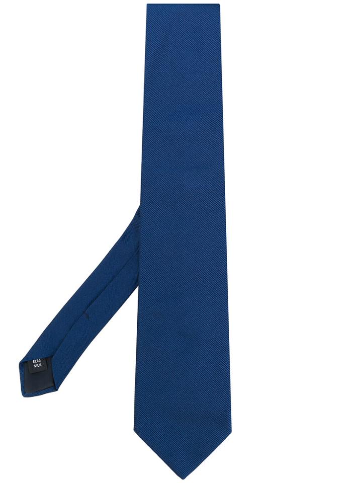 Fashion Clinic Timeless Classic Pointed Tie - Blue