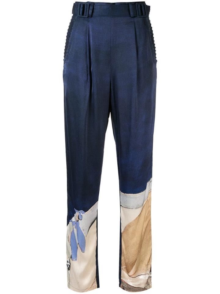 Aje Chiltern Satin Trousers - Blue