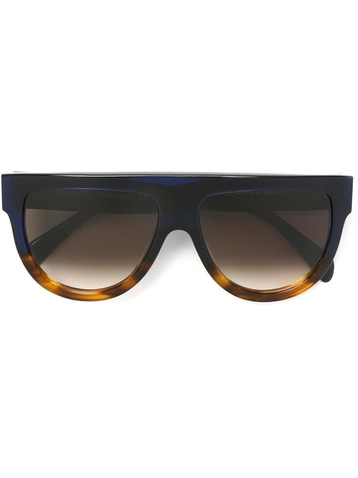 Céline Eyewear 'shadow' Sunglasses - Blue