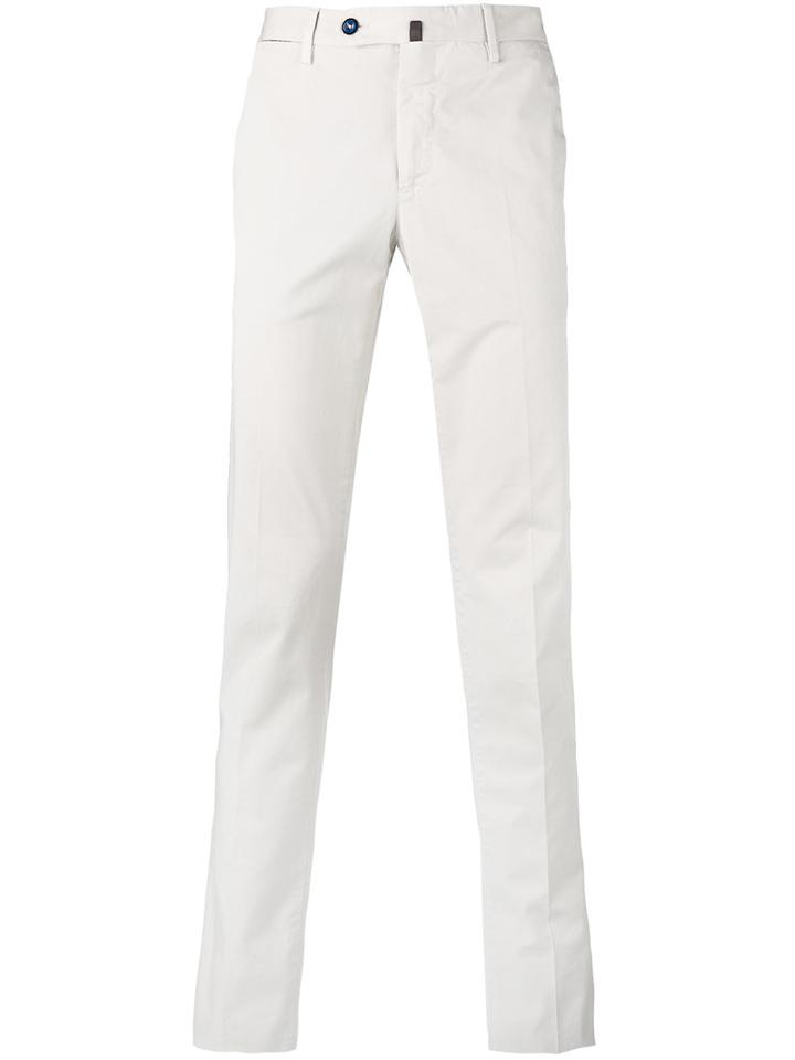 Pt01 - Slim Fit Chino Trousers - Men - Cotton/spandex/elastane - 54, Nude/neutrals, Cotton/spandex/elastane