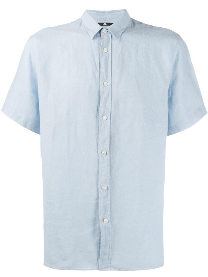 J.lindeberg Short-sleeved Daniel Shirt - Blue