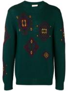 Etro Embroidered Fitted Sweater - Green