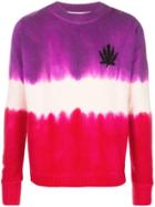 The Elder Statesman Pot Leaf Jumper - Purple